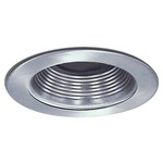 NL Series 4IN Adjustable Stepped Baffle Trim - Natural Metal Reflector / Natural Flange