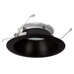 Cobalt 6IN 1500LM Round Open Reflector Trim - Black Reflector / Black Flange