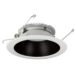 Cobalt 6IN 1500LM Round Open Reflector Trim - Black Reflector / White Flange