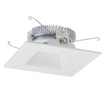 Cobalt 6IN 1500LM Square With Square Aperture Trim - White Reflector / White Flange