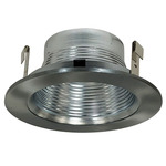 4IN Round Line Voltage PAR Step Baffle Trim - Natural Metal Baffle / Natural Metal Flange