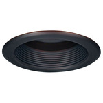 5IN RD Baffle Splay Trim with Flange - Bronze Baffle / Bronze Flange