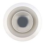 Round Grille/Lens Cover Accessory - White / Clear