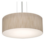 Anton Pendant - Satin Nickel / Jute