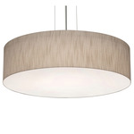 Anton Pendant - Satin Nickel / Jute