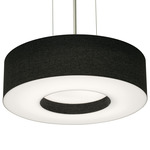 Montclair Pendant - Satin Nickel / Black / Black