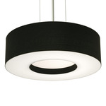 Montclair Pendant - Satin Nickel / Black / Black