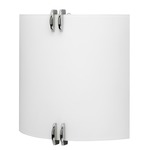 Century Wall Sconce - Polished Chrome / White