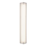 Century Bathroom Vanity Light - Polished Chrome / White