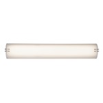 Century Bathroom Vanity Light - Polished Chrome / White