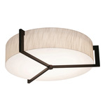 Apex Ceiling Light - Espresso / Jute