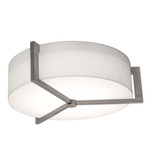Apex Ceiling Light - Weathered Grey / White Linen
