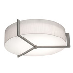 Apex Ceiling Light - Weathered Grey / White Linen