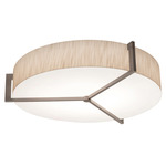 Apex Ceiling Light - Weathered Grey / Jute