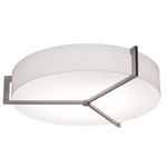 Apex Ceiling Light - Weathered Grey / White Linen