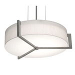 Apex Pendant - Weathered Grey / White Linen