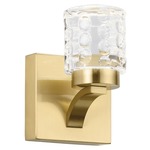 Rene Wall Sconce - Champagne Gold / Clear