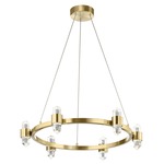 Arabella Chandelier - Champagne Gold / Clear