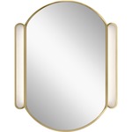 Phaelan Mirror - Champagne Gold / Etched