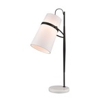 Banded Shade Desk Lamp - Oil Rubbed Bronze / White