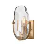 Priorato Wall Sconce - Cafe Bronze / Clear