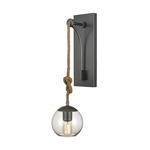 Haute Collar Wall Sconce - Pewter / Clear
