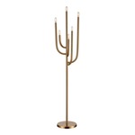 Hand Up Floor Lamp - Aged Brass
