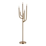 Hand Up Floor Lamp - Aged Brass