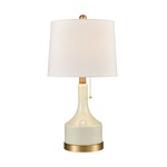 Small But Strong Table Lamp - Matte Gold / White
