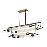 North By North East Linear Pendant - Oil Rubbed Bronze / Clear