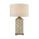 Sloan Table Lamp - Antique White / Natural
