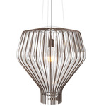 Saya Pendant - Burnished / Clear