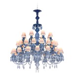 Belle De Nuit Tear Drop Chandelier - Blue