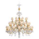 Belle de Nuit Tear Drop Chandelier - Gold