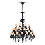 Belle de Nuit Tear Drop Chandelier - Absolute Black