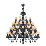 Belle de Nuit Tear Drop Chandelier - Absolute Black