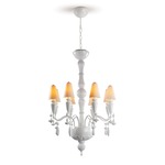 Ivy and Seed Chandelier - White