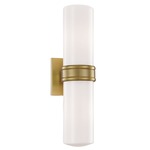 Natalie Wall Sconce - Aged Brass / Opal