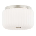 Lydia Ceiling Light Fixture - Polished Nickel / Opal