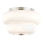 Hazel Ceiling Light Fixture - Floor Model - Polished Nickel / Opal