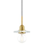 Alexa Pendant - Aged Brass