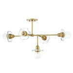 Alexa Chandelier - Aged Brass