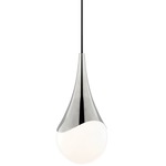 Ariana Pendant - Polished Nickel / Opal