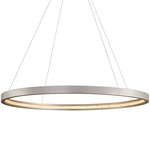 Jasmine Round Pendant - Silver Leaf