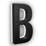 Luma Stainless Illuminated Numbers / Letters - Black