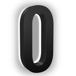 Luma Stainless Illuminated Numbers / Letters - Black