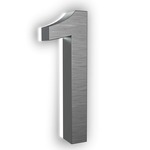 Luma Metal Illuminated Numbers / Letters - Brushed Nickel