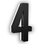 Luma Stainless Illuminated Numbers / Letters - Black