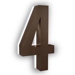 Luma Stainless Illuminated Numbers / Letters - Bronze