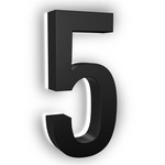 Luma Stainless Illuminated Numbers / Letters - Black